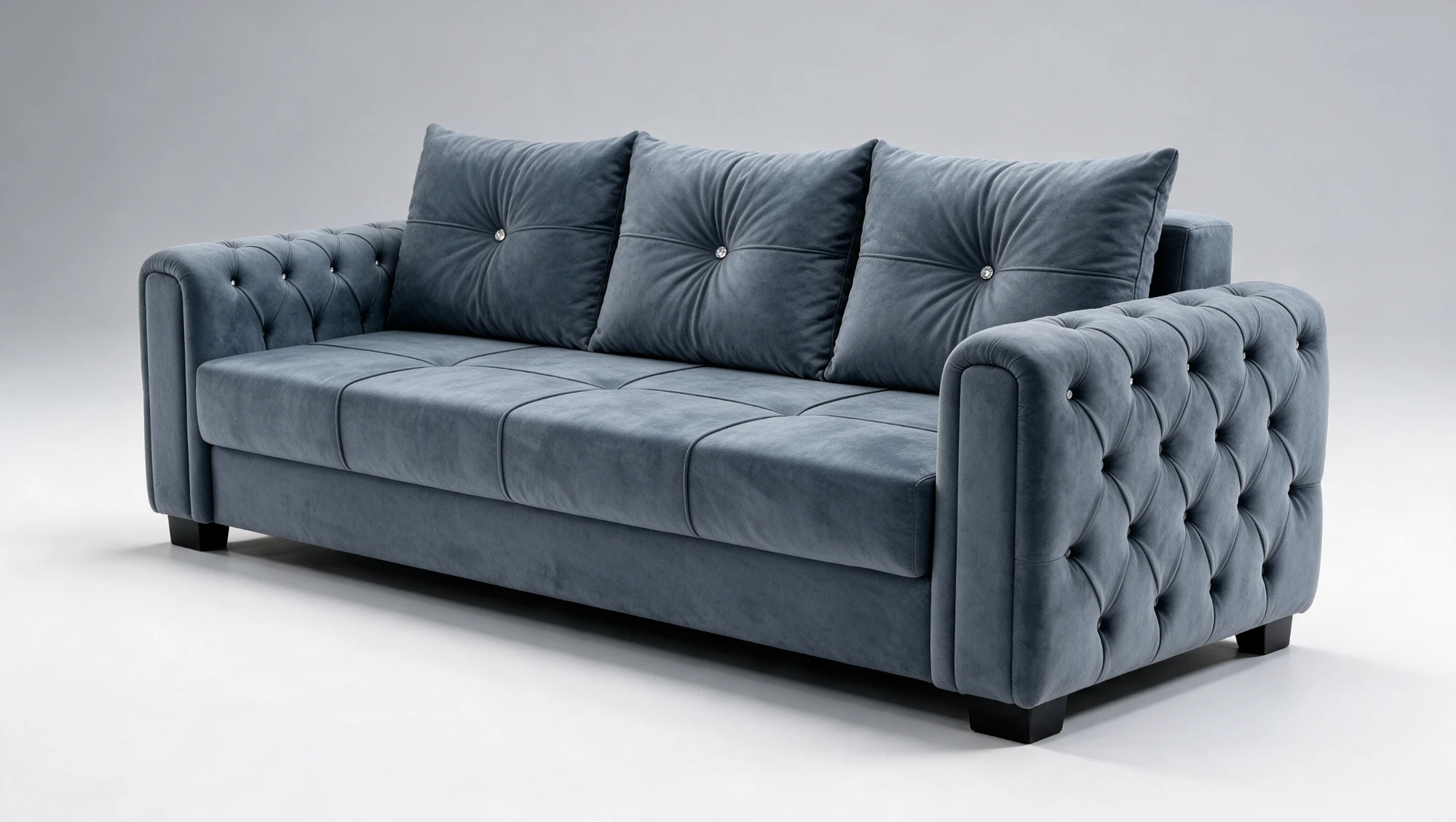 Olympos at an angle, showing the tufted side of the arm