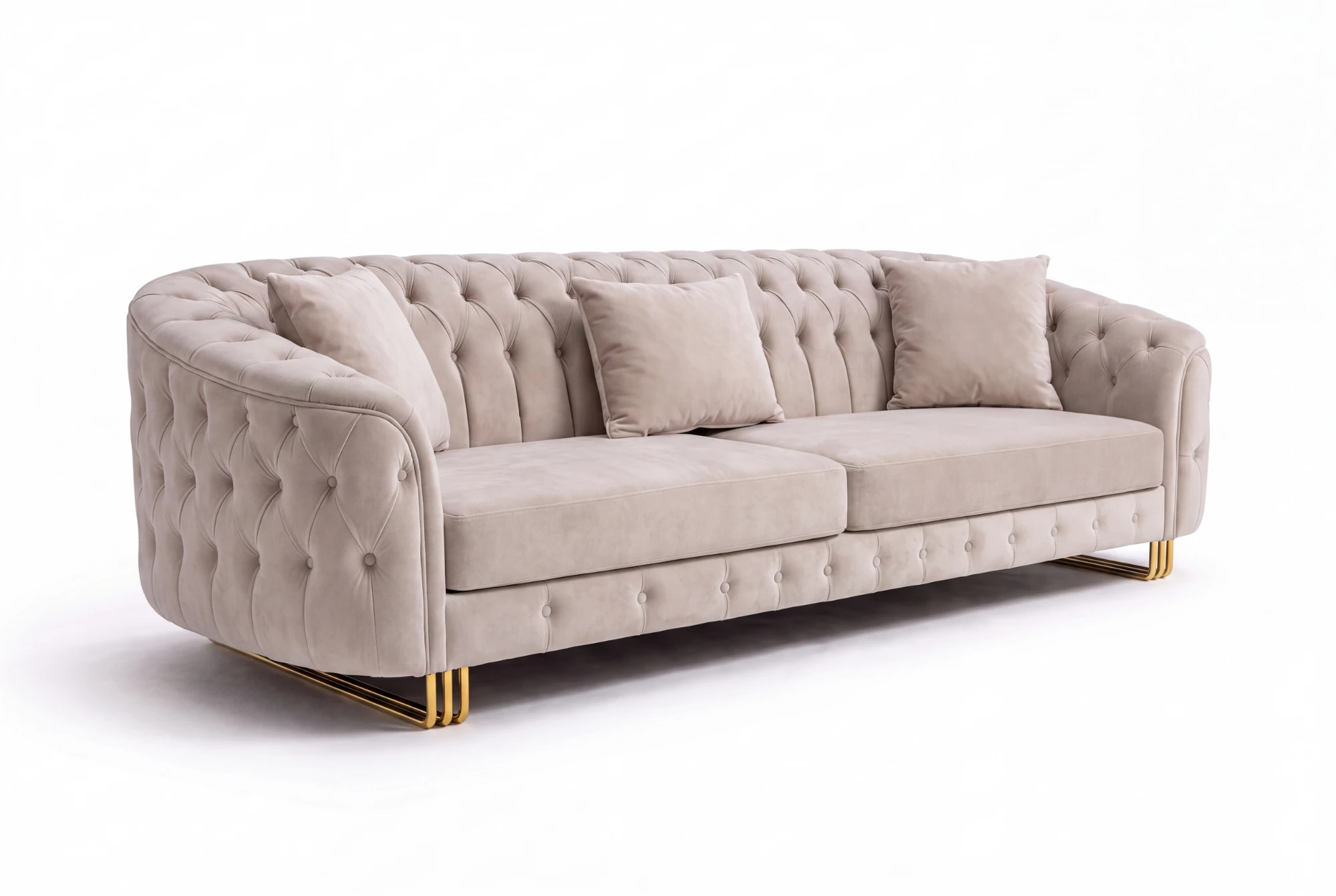 Tufted Royal sofa in beige