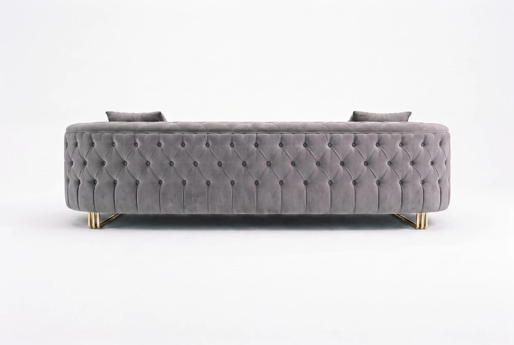 Back of the Tufted Royal sofa, fully button-tufted